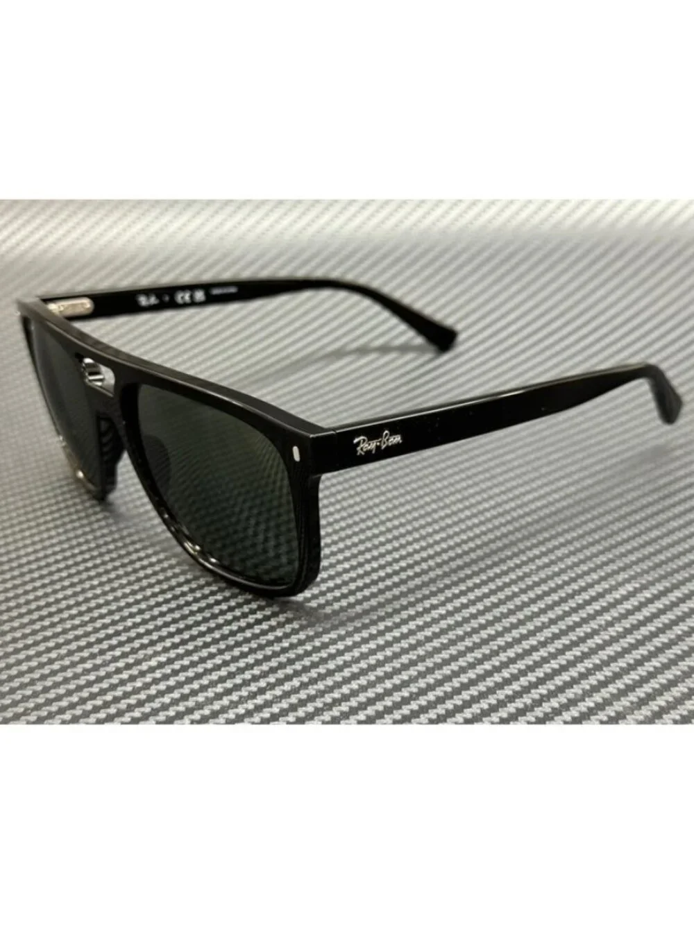New Ray-Ban Men Black Sunglasses 55-20-145